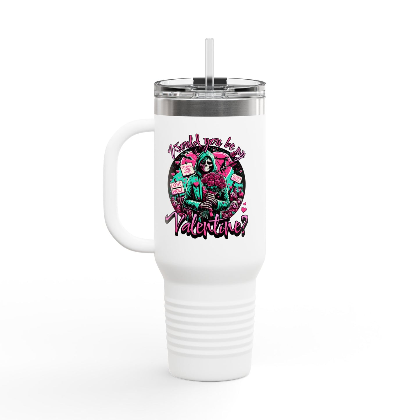 insulated travel mug, 40oz