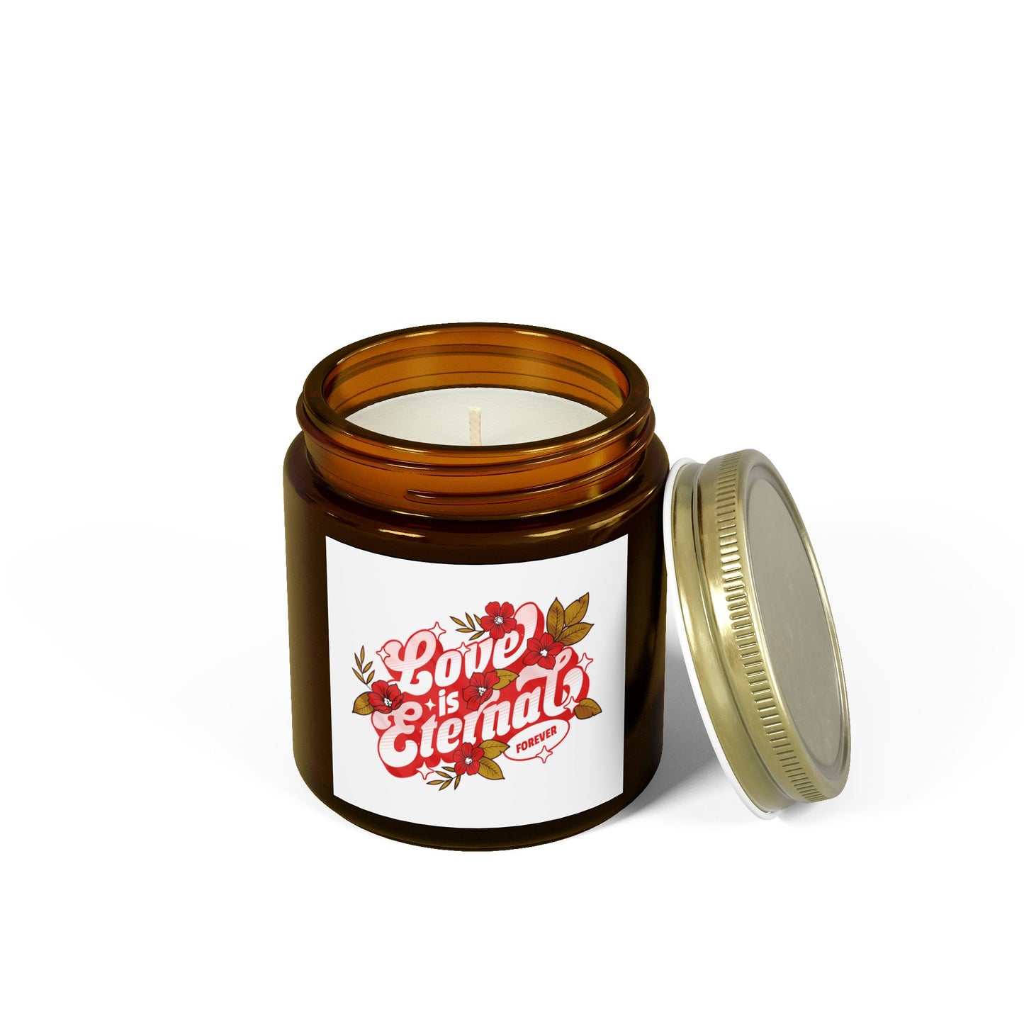 scented candles, coconut apricot wax (4oz, 9oz)