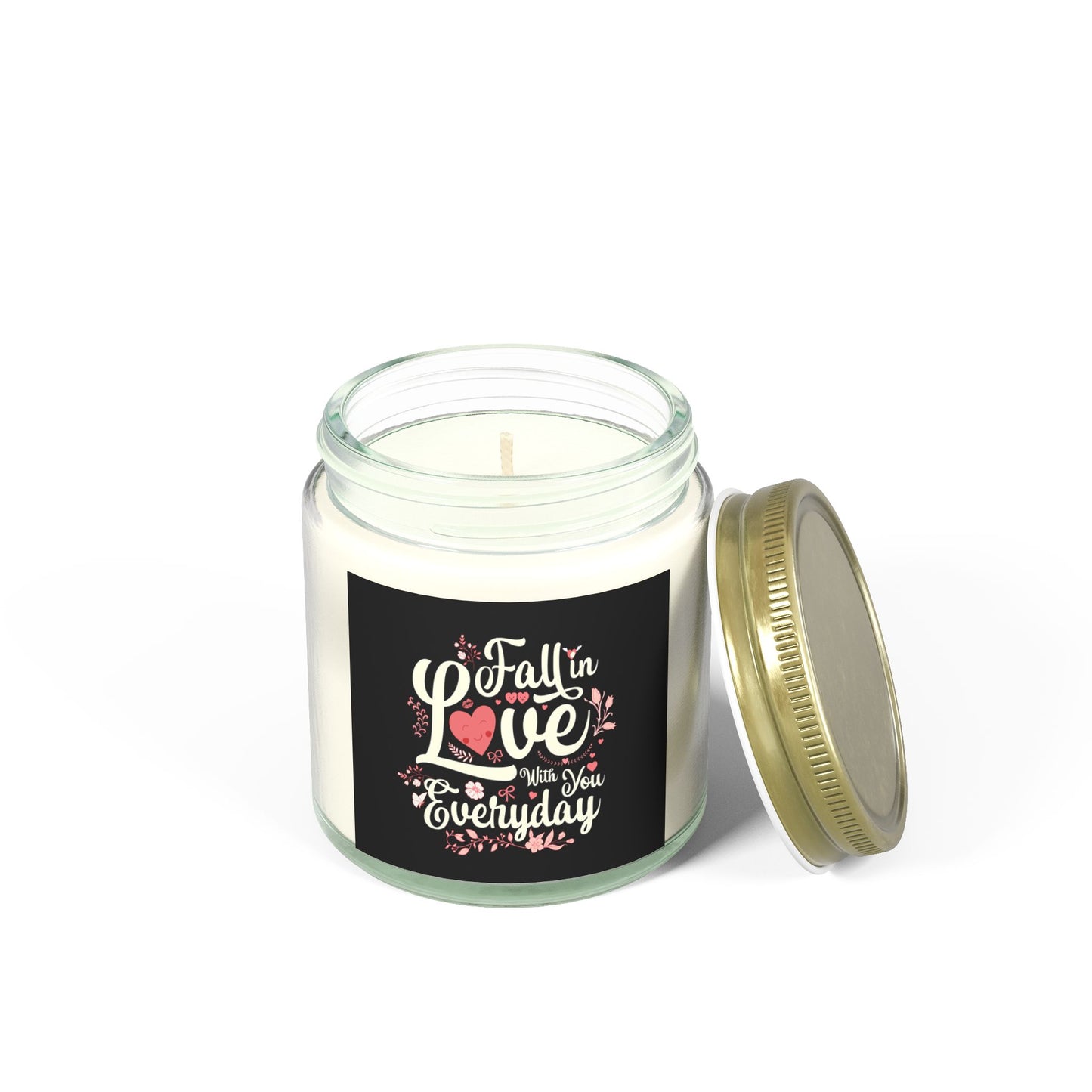 scented candles, coconut apricot wax (4oz, 9oz)